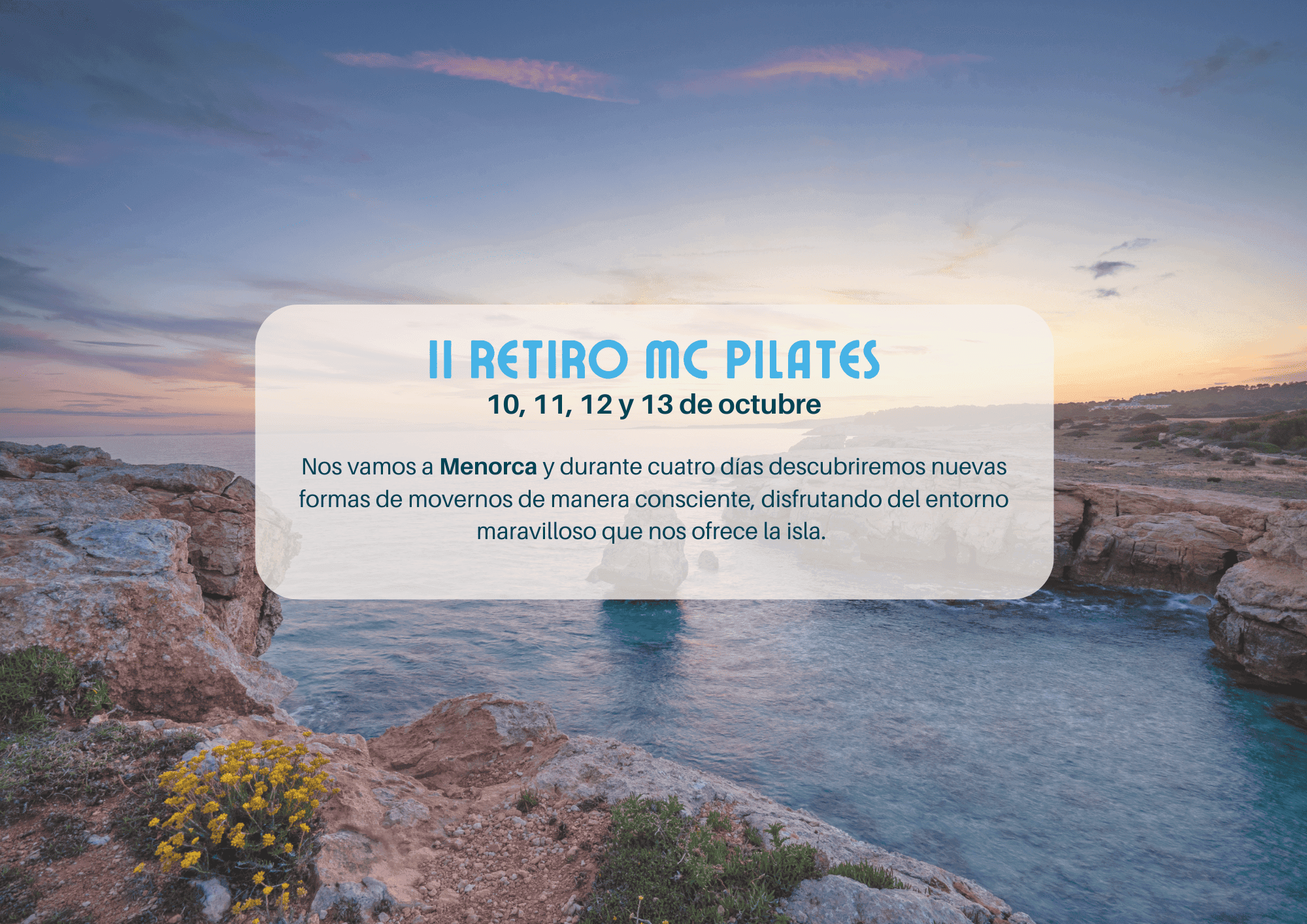Retiro de pilates en Menorca